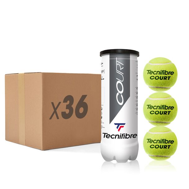 COURT : BOX OF 36 TUBES OF 3 TENNIS BALLS image number 0